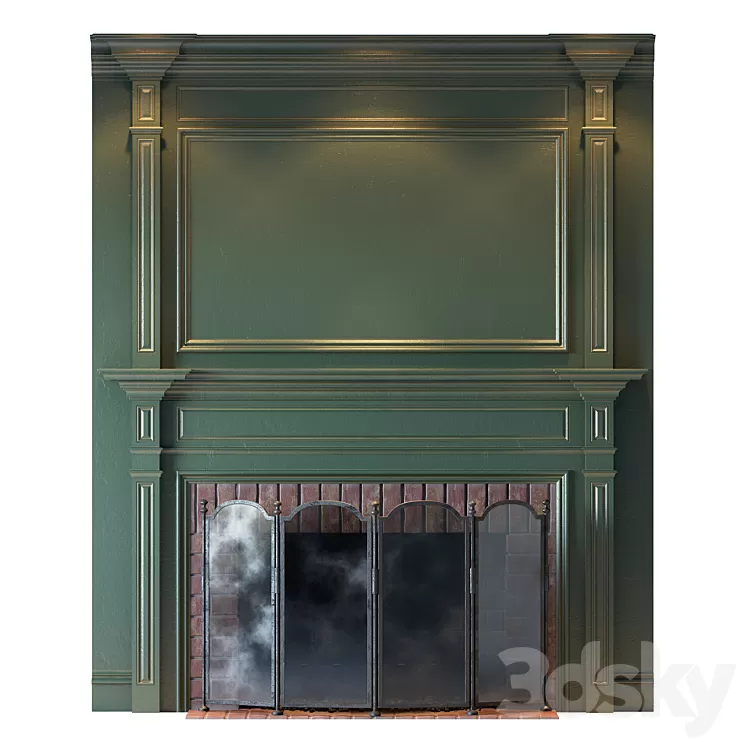Classic fireplace 3D Model