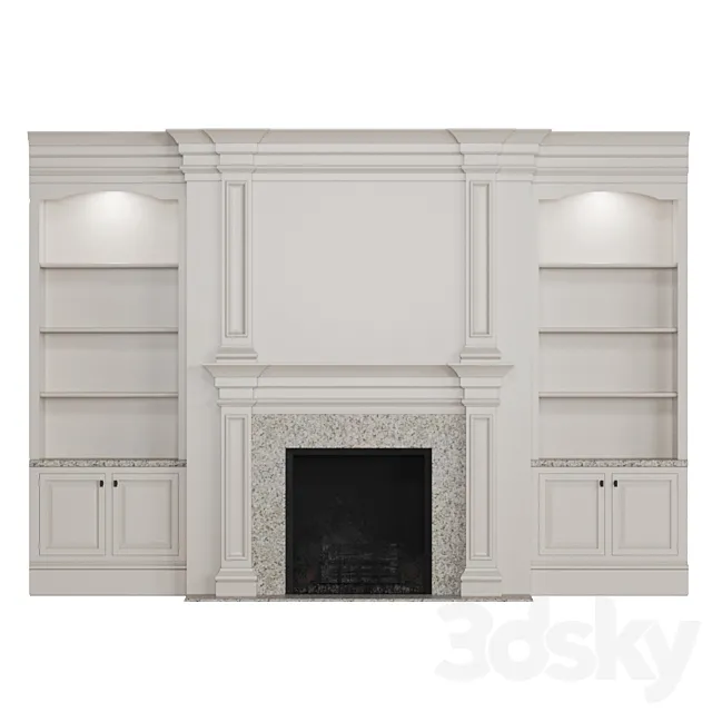 Classic fireplace 3DModel