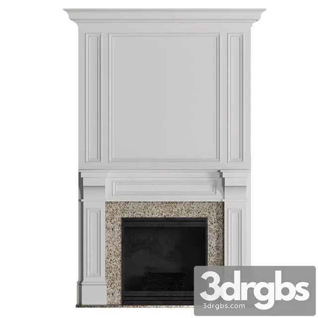 Classic Fireplace 6 3D Model Download