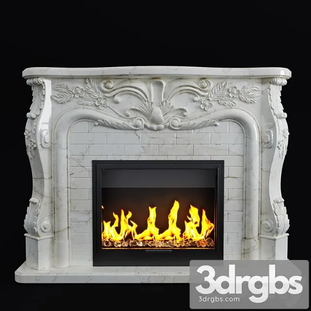 Classic fireplace delixuan 3D Model Download