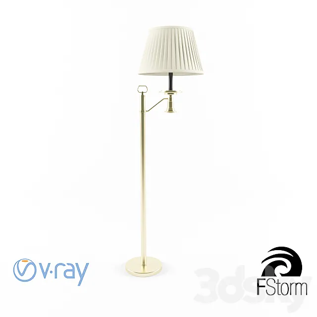 Classic Floor Lamp 3D Model Classic Floor Lamp 3D Model
