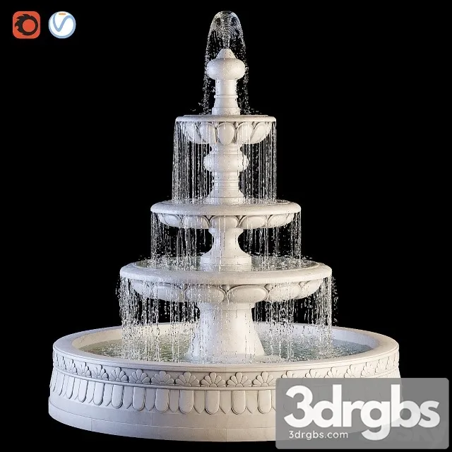 Classic Fountain 3D Model Download