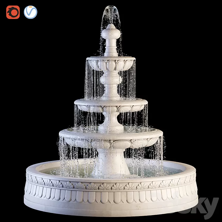 classic fountain 3D Model classic fountain 3D Model