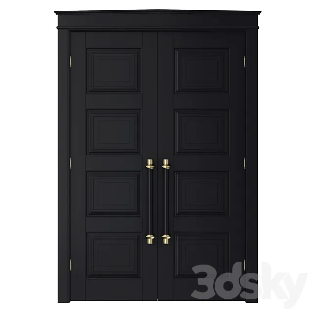 Classic front door 3D Model