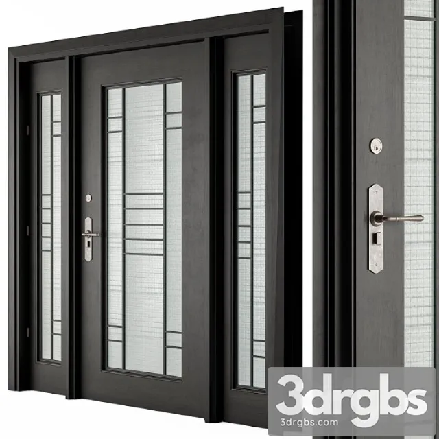 Classic Front Door Cubic 3D Model Download