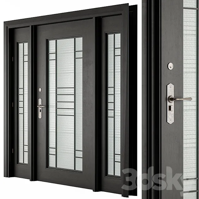 Classic Front Door Cubic 3D Model