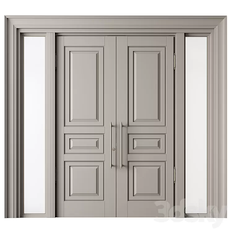 Classic Front Door – Set 66 3D Model Free Download