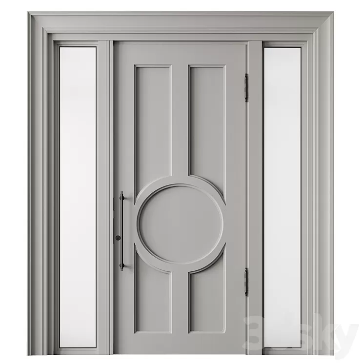 Classic Front Door – Set 67 3D Model Free Download