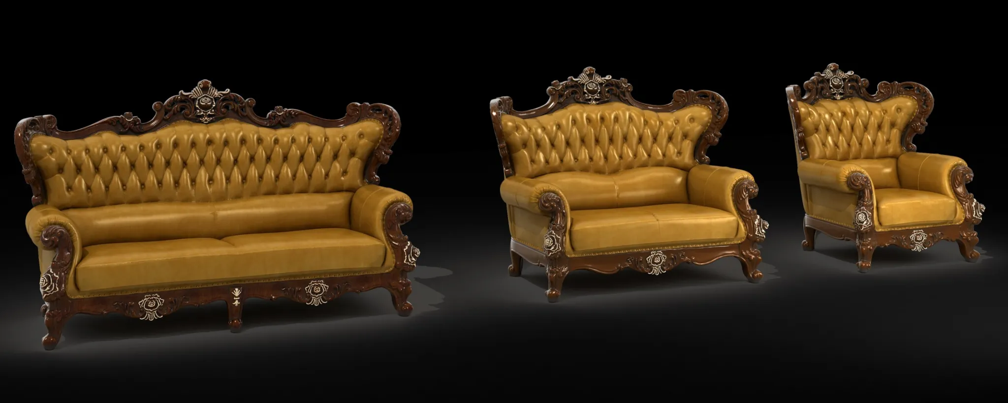 Classic Furniture – 3D Model – PB632-2C Classic Furniture – 3D Model – PB632-2C