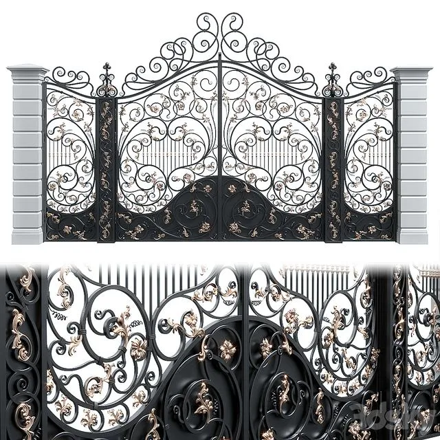 Classic gate 3D Model Classic gate 3D Model