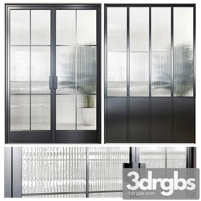 Classic Glass Door 1 3D Model Download