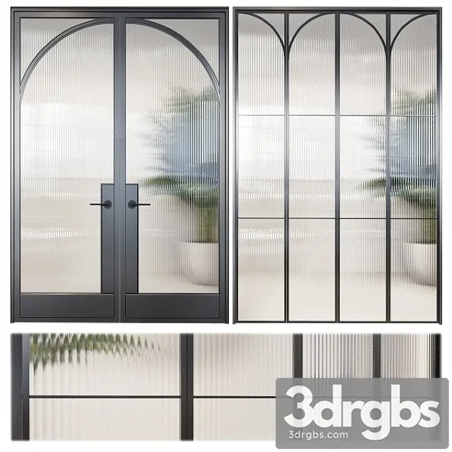Classic Glass Door 3D Model Download