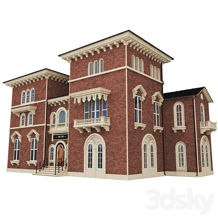 Classic House 3D Model