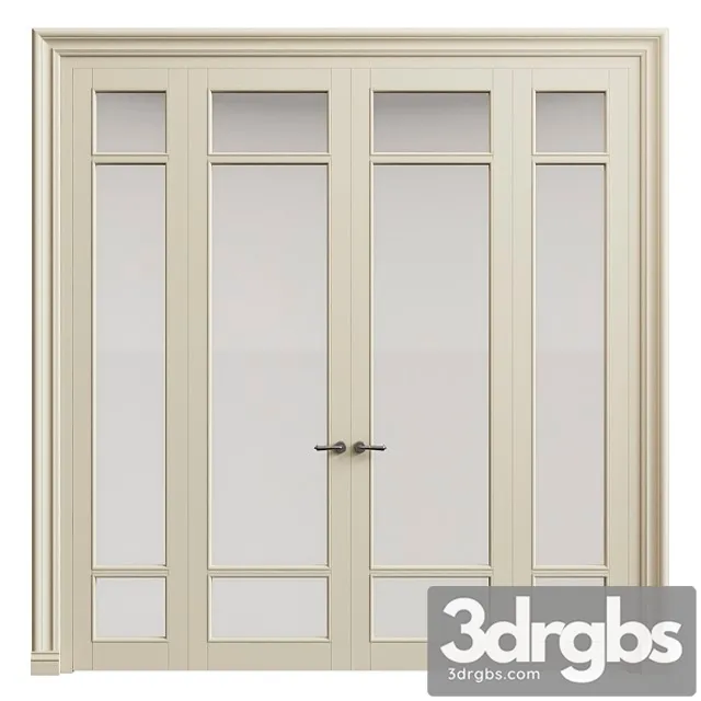 Classic interior door 3D Model Download