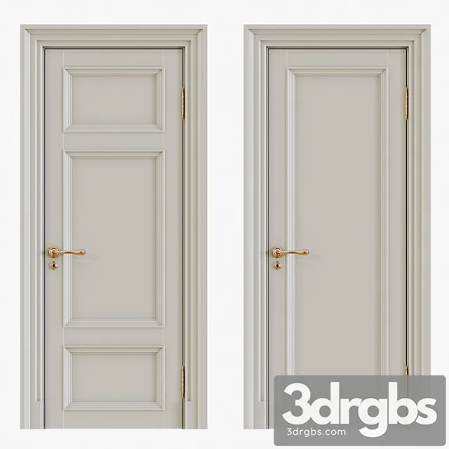 Classic interior doors 12 3D Model Download