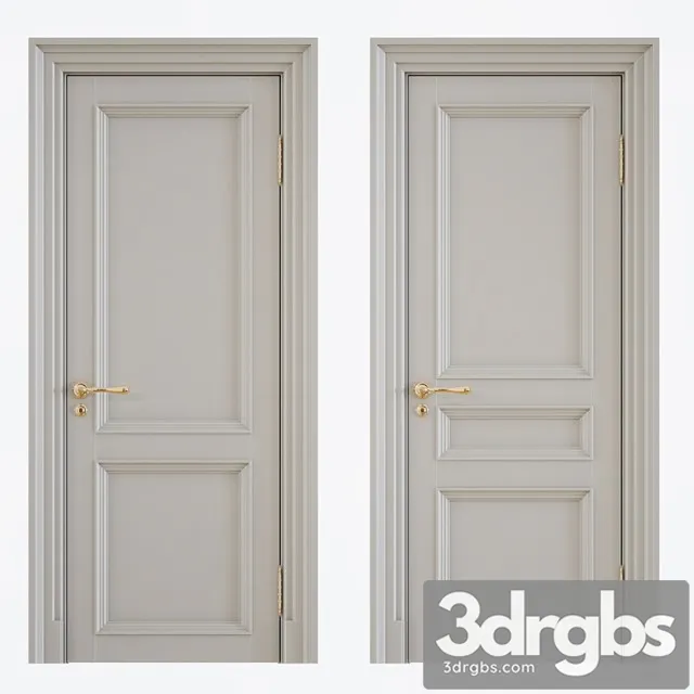 Classic interior doors 13 3D Model Download
