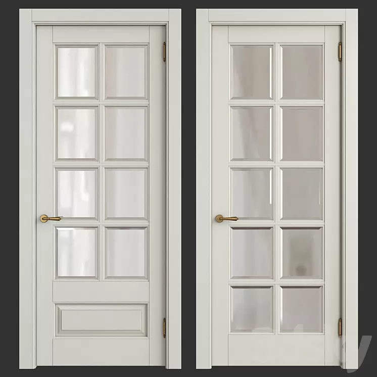 Classic interior doors 3D Model