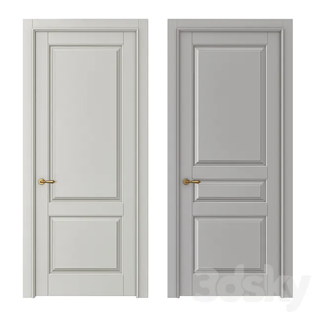 Classic interior doors 3D Model