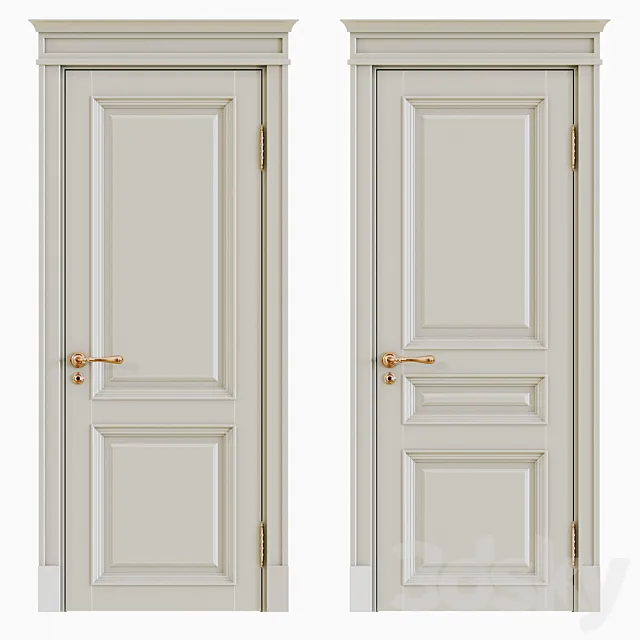 Classic interior doors 3D Model