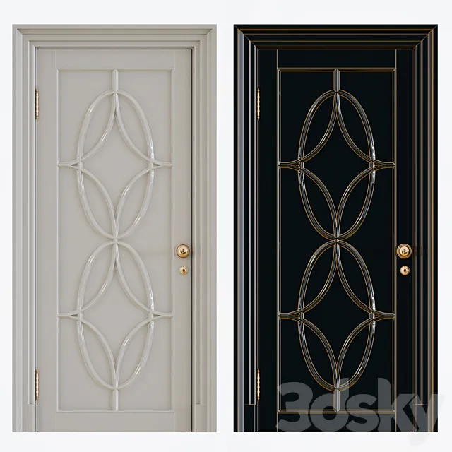 Classic interior doors 3D Model