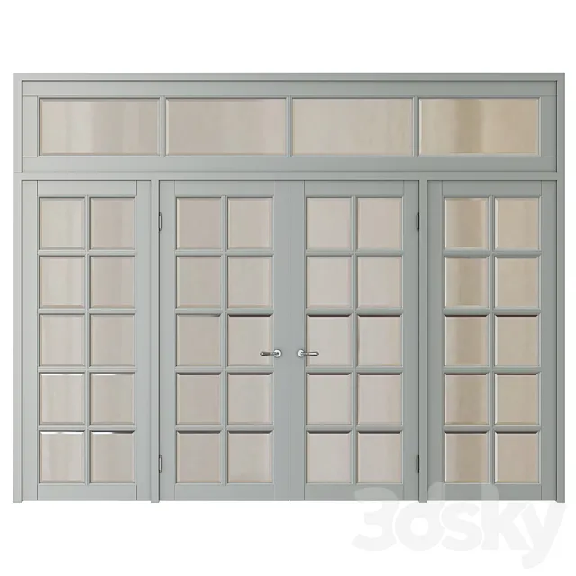 Classic interior doors 3D Model
