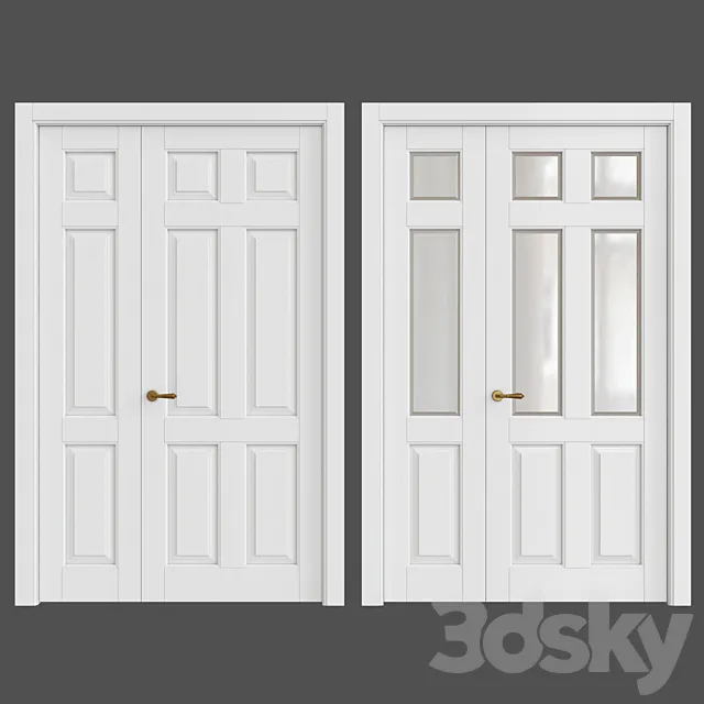 Classic interior doors 3D Model
