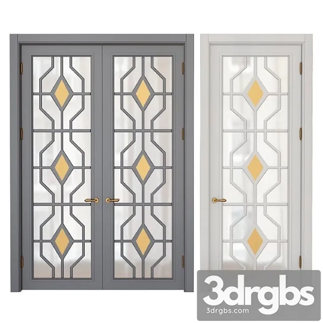Classic interior doors 5 (2) 3D Model Download