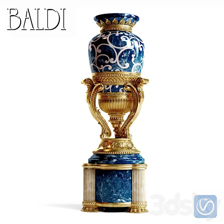 Classic interior vase 3D Model