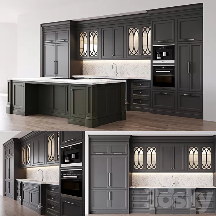 Classic kitchen 2 3D Model Classic kitchen 2 3D Model