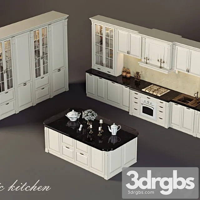 Classic kitchen 3D Model Download