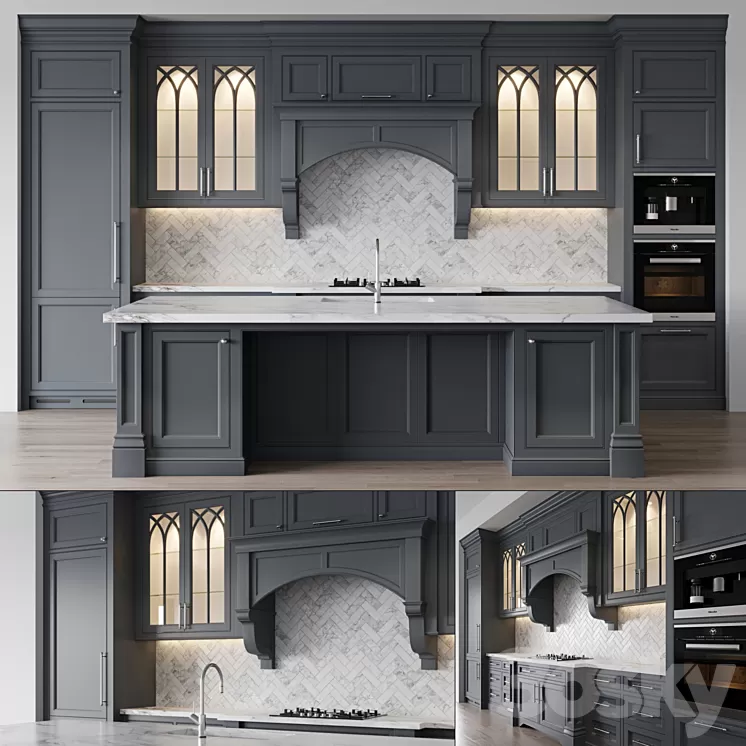 Classic kitchen 5 3D Model Free Download Classic kitchen 5 3D Model Free Download
