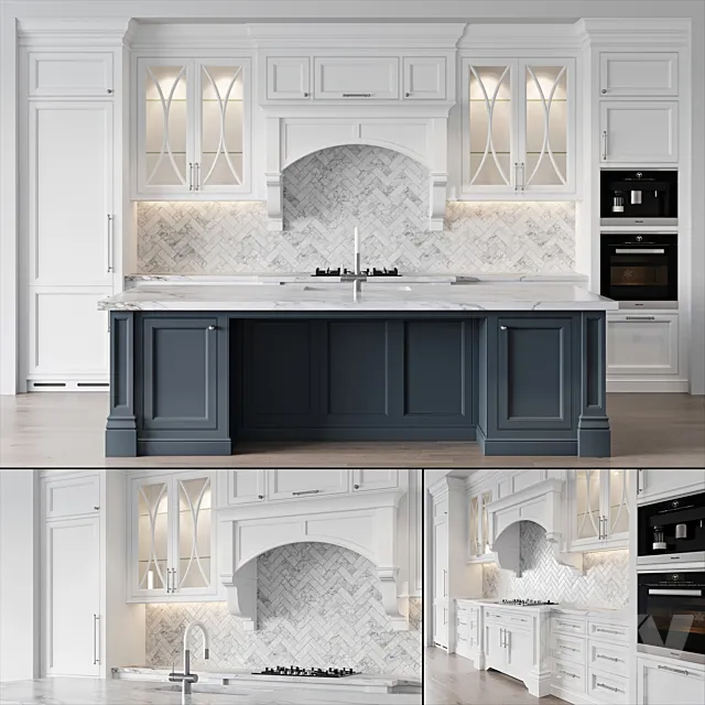 Classic kitchen 7 3D Model