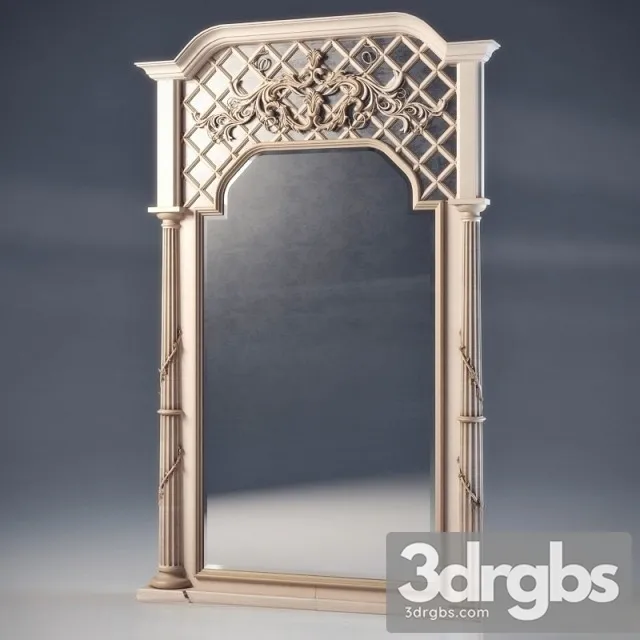 Classic Large Window Frames 3D Model Download