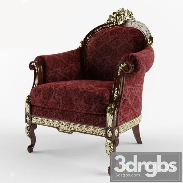 Classic Luxury Arm Chair 3D Model Download Classic Luxury Arm Chair 3D Model Download