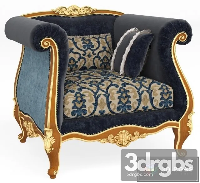 Classic Luxury Armchair 13 3D Model Download Classic Luxury Armchair 13 3D Model Download