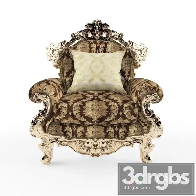 Classic Luxury Armchair 3D Model Download Classic Luxury Armchair 3D Model Download