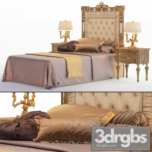 Classic Luxury Bed 3 3D Model Download Classic Luxury Bed 3 3D Model Download