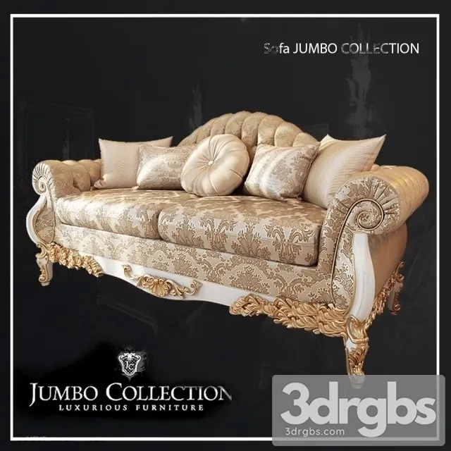 Classic Luxury Jumbo Sofa 3D Model Download Classic Luxury Jumbo Sofa 3D Model Download