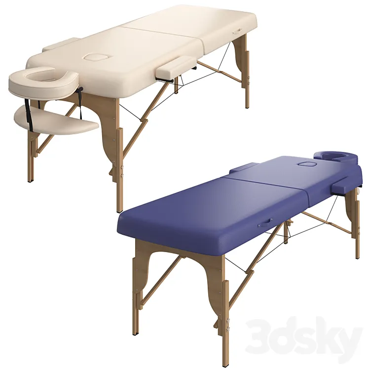 Classic Massage table 3D Model Free Download