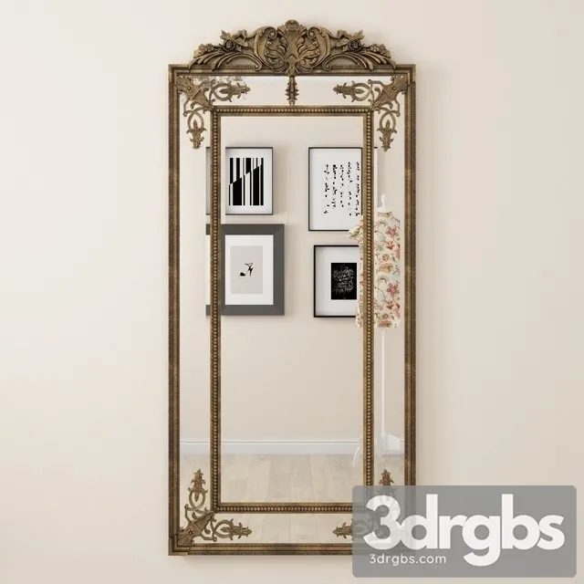 Classic Mirror 07 3D Model Download Classic Mirror 07 3D Model Download