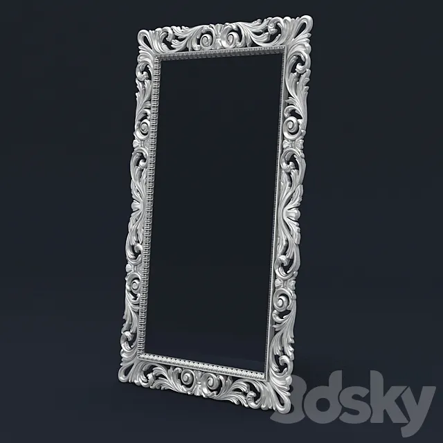Classic Mirror Frame 3D Model Classic Mirror Frame 3D Model