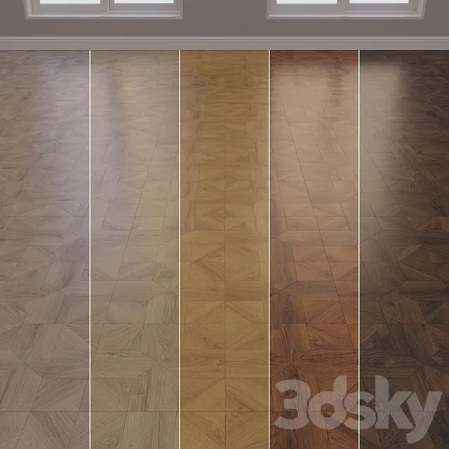Classic modular parquet QUICKSTEP set 1 3D Model