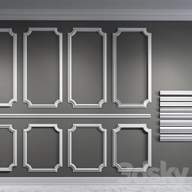 Classic moldings 3DModel Classic moldings 3DModel