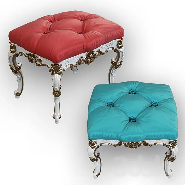 classic ottoman 3DModel classic ottoman 3DModel