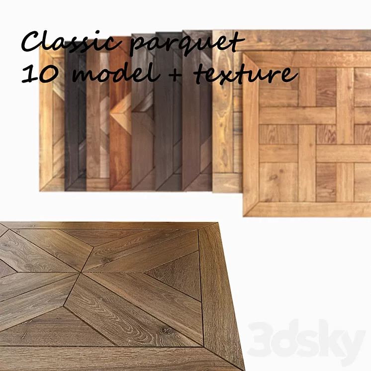 Classic parquet 3D Model