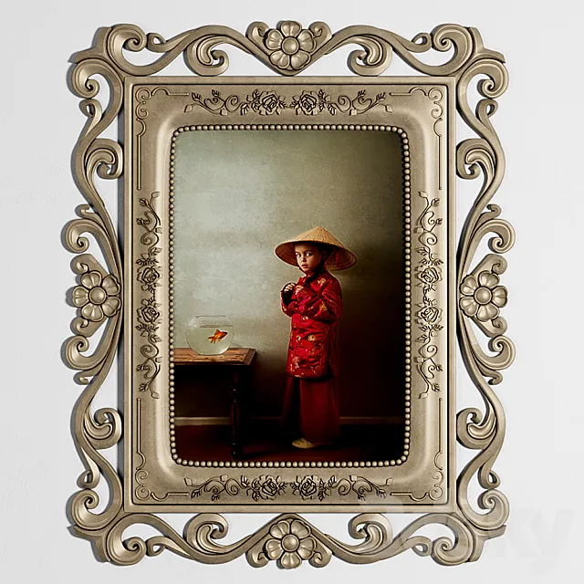 classic picture frame 1 3DModel