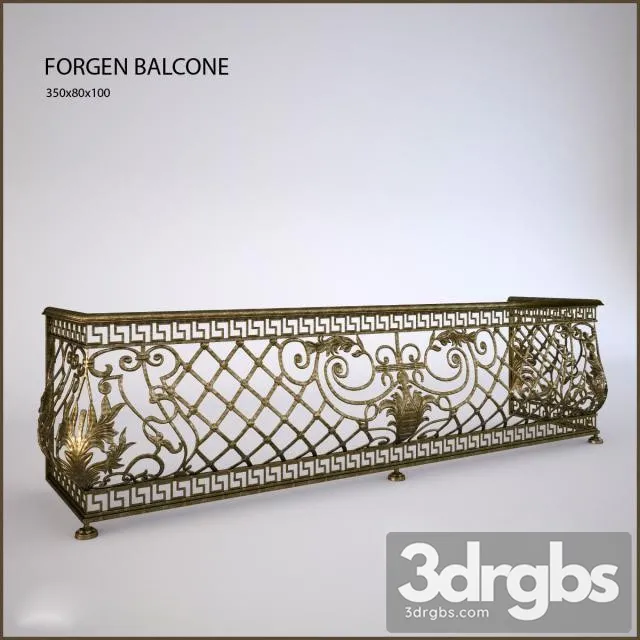 Classic Railing 12 3D Model Download