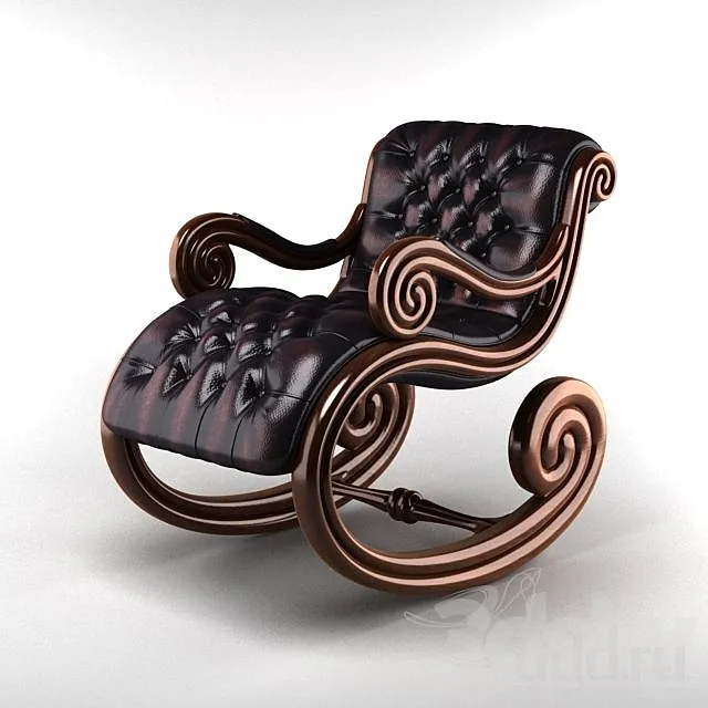 Classic rocking chair 3DModel Classic rocking chair 3DModel