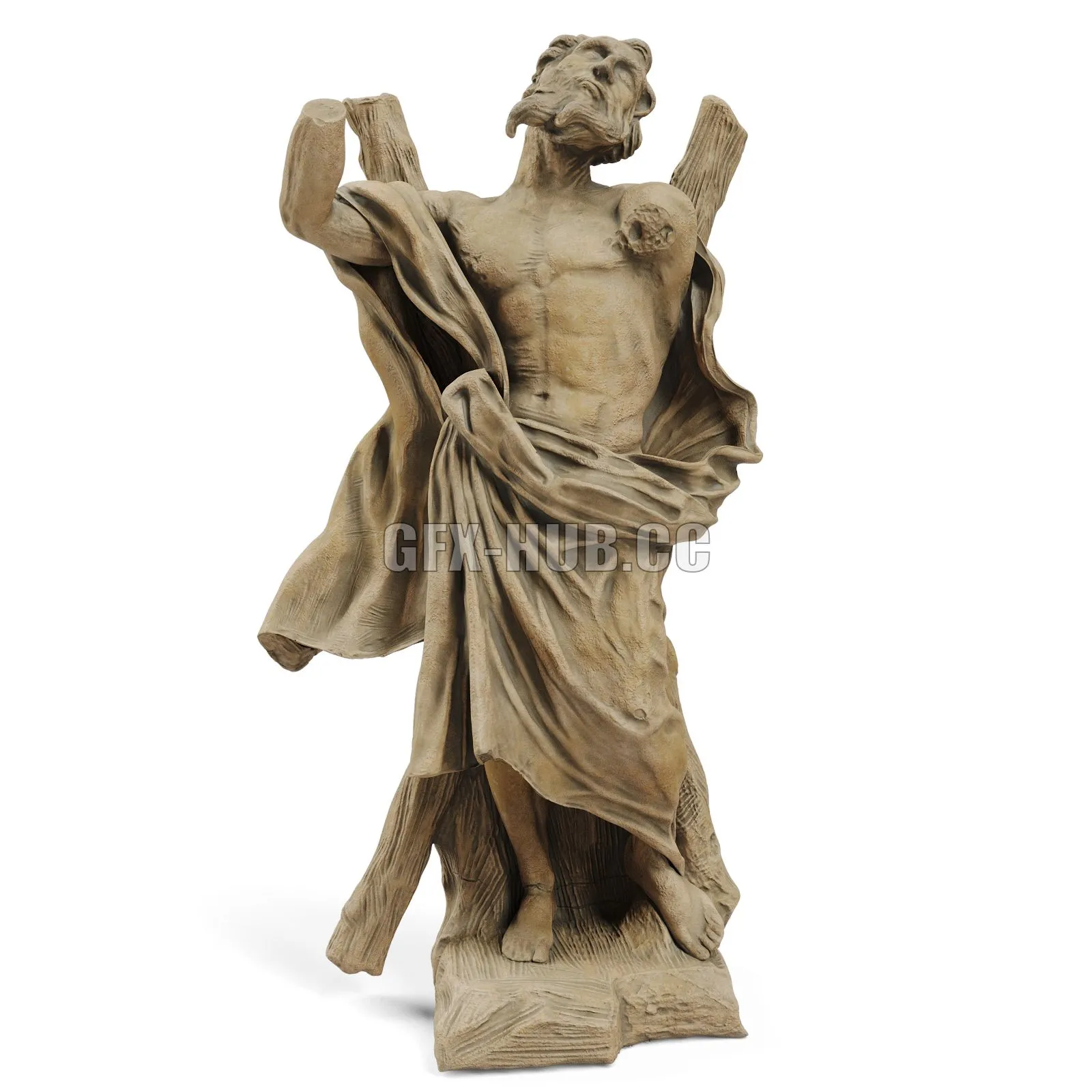 Classic sculpture Ercole Ferrata ST ANDREW THE APOSTLE 3D Model Classic sculpture Ercole Ferrata ST ANDREW THE APOSTLE 3D Model