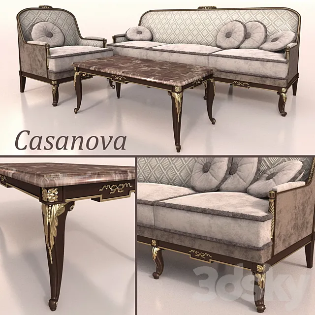 Classic set Casanova 3DModel Classic set Casanova 3DModel